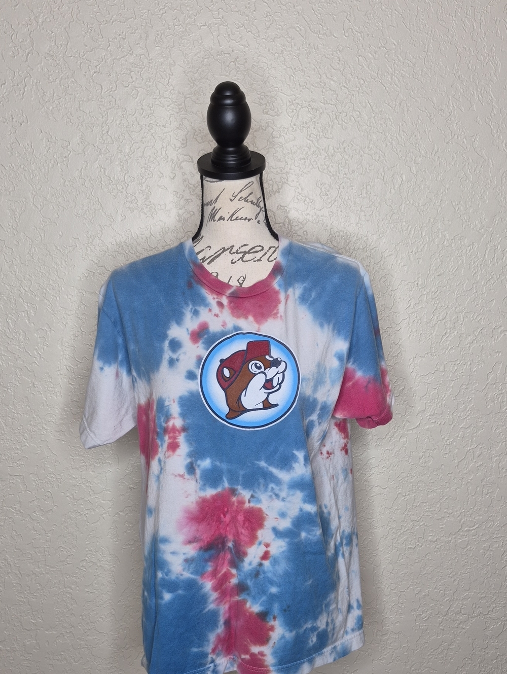 Buc-ee's "Let's Get It Poppin'!" Tie Dye T-Shirt Size L